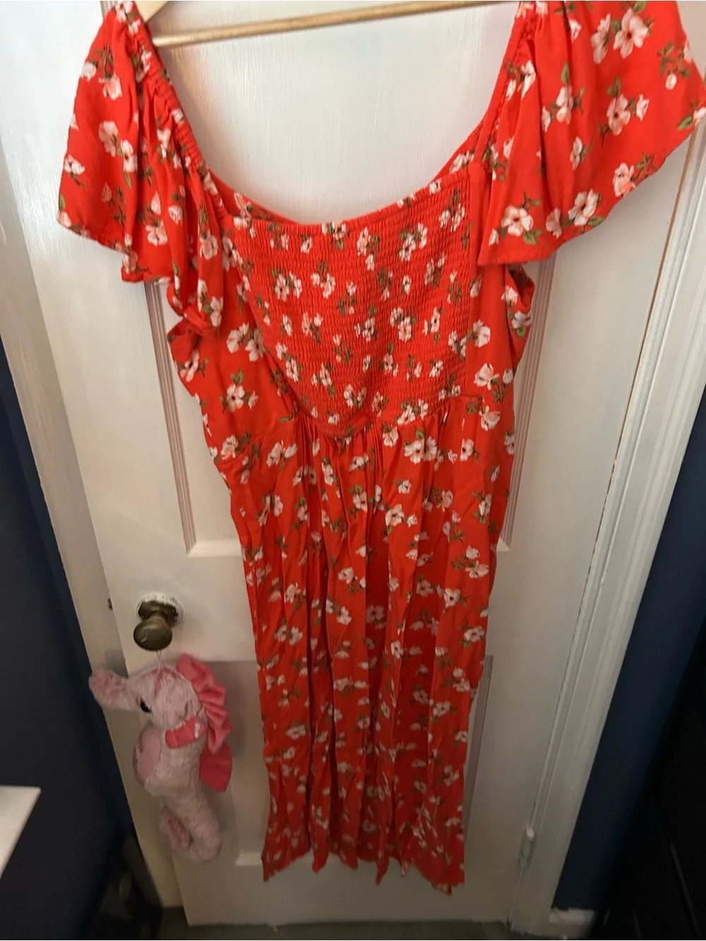 Old Navy Red Floral Dress